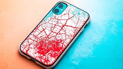 Colorful Phone Case Design with Unique Texture