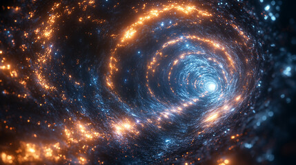 Obraz premium Cosmic Hyperspace Journey