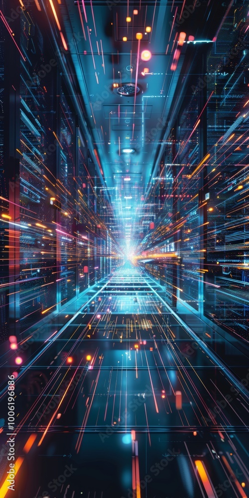 Poster space designed for integrating cybersecurity graphics.