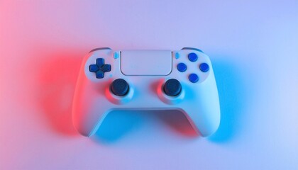 Game Joystick on White Background