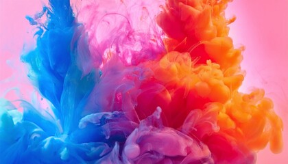 Obraz premium Color Pigmentation Clouds in Water