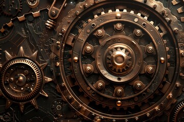 abstract background with gears