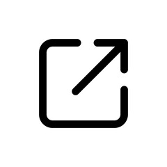 External link icon vector. link sign and symbol. hyperlink symbol