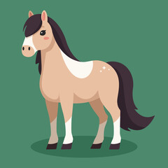 Cute horse vector illustration