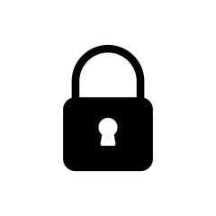 Lock icon vector. Padlock sign and symbol. Encryption icon. Security symbol