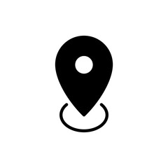 Pin icon vector. Location sign and symbol. destination icon. map pin