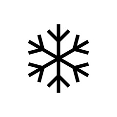 Snow icon vector. snowflake sign and symbol