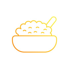 Mashed Potatoes vector icon