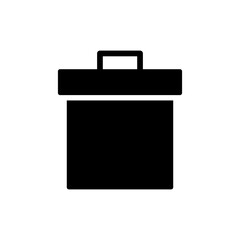 Trash icon vector. trash can icon. delete sign and symbol.