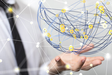 network digital interface in hand