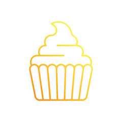 Cupcake vector icon