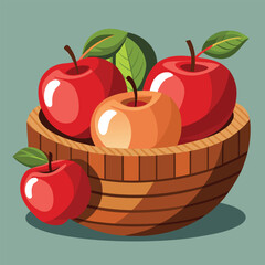 apples in a basket