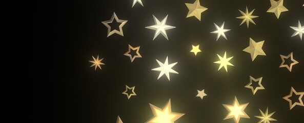 XMAS Stars - golden stars -