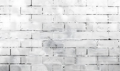 Fototapeta premium Modern white brick wall texture for background