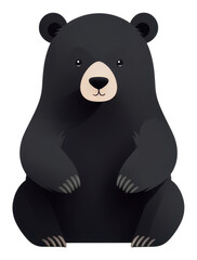 Obraz premium PNG Cartoon bear wildlife cartoon.