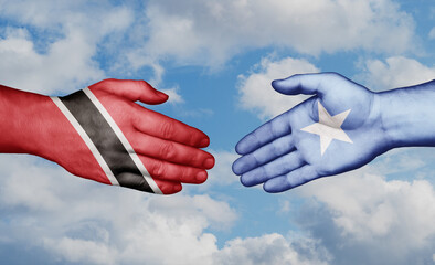 Somalia and Trinidad and Tobago country handshaking