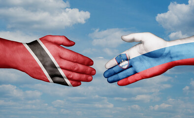 Slovenia and Trinidad and Tobago country handshaking