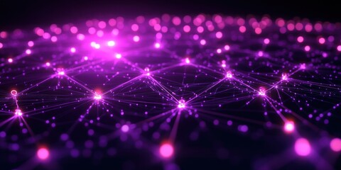 abstract network lines and dots background