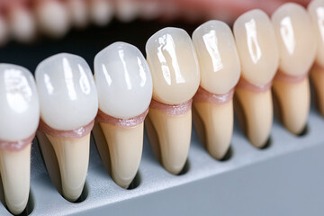 a detailed dental examination image highlighting molar structure