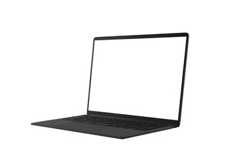 a laptop with screen cut out mock up