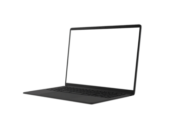 a laptop with screen cut out mock up