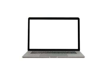 a laptop with screen cut out mock up