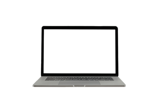 a laptop with screen cut out mock up