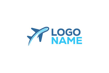 Logo design of an airplane.