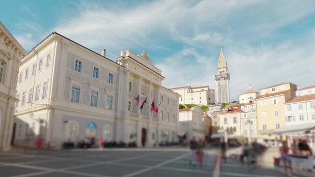 Piran timelapse during day