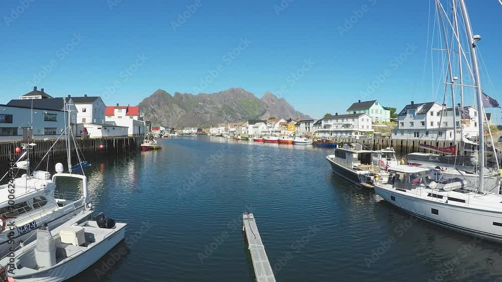 Wall mural The Henningsvær at Lofoten islands, Norway