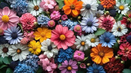 A Colorful Bouquet of Flowers