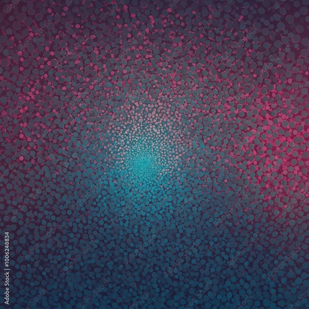 Poster colorful abstract background with radial gradient effect, transitioning from deep purple and pink hu