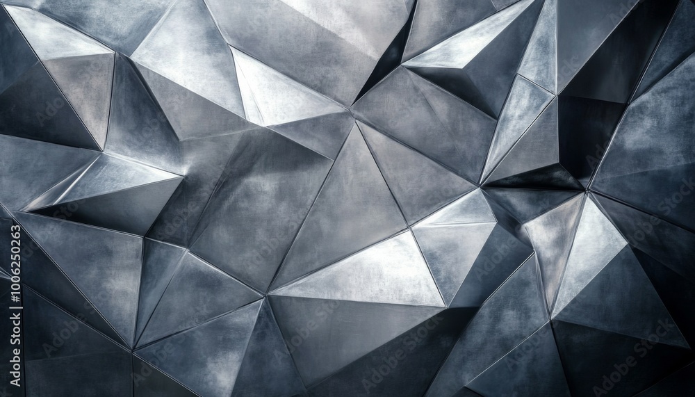 Aufkleber abstract geometric pattern of a textured metallic surface.