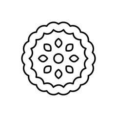 Pecan Pie vector icon