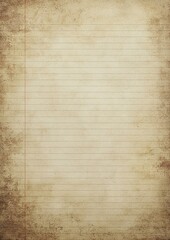 Blank Aged Paper with Lines