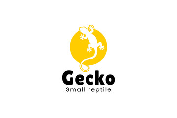 Lizard Logo. Gecko Logo. Chameleon Logo. Simple and Modern. Vector illustration