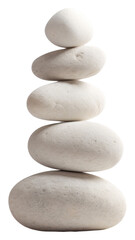 Fototapeta premium PNG Minimal rocks sitting on top of a white surface pebble simplicity zen-like.