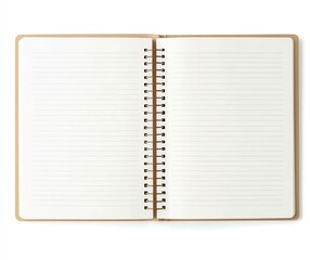 Double Spiral-Bound Notebook with Lines Background