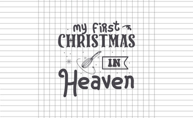 Christmas Typography Trendy Creative Printable Design