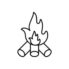 Bonfire vector icon