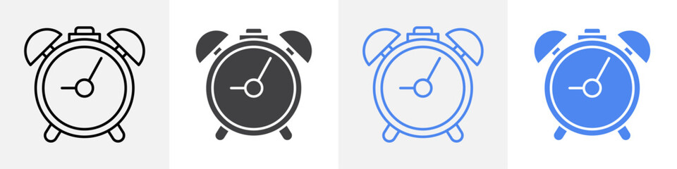 alarm clock icon vector set use for web