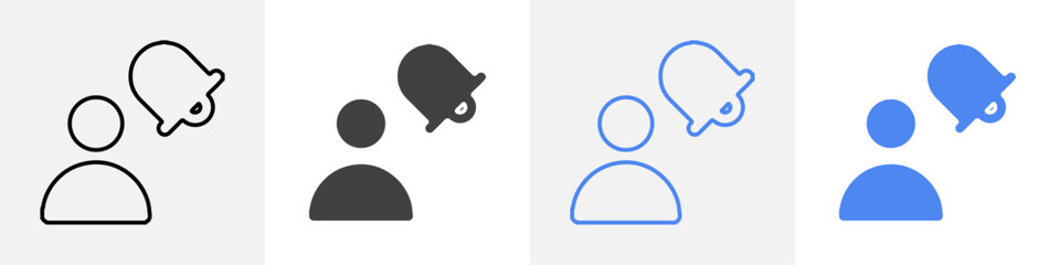 alarm icon vector set use for web