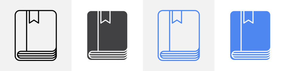 book mark icon vector set use for web