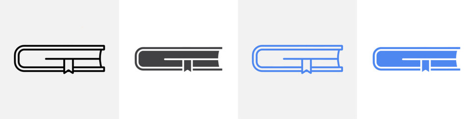 book icon vector set use for web