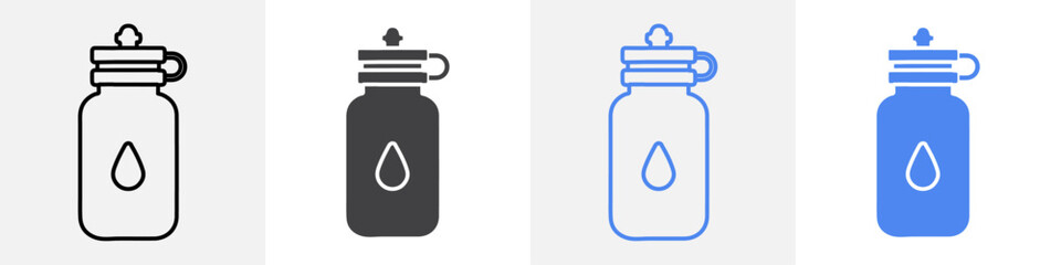 bottle icon vector set use for web