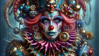 "Caras de Circo Glamuroso"