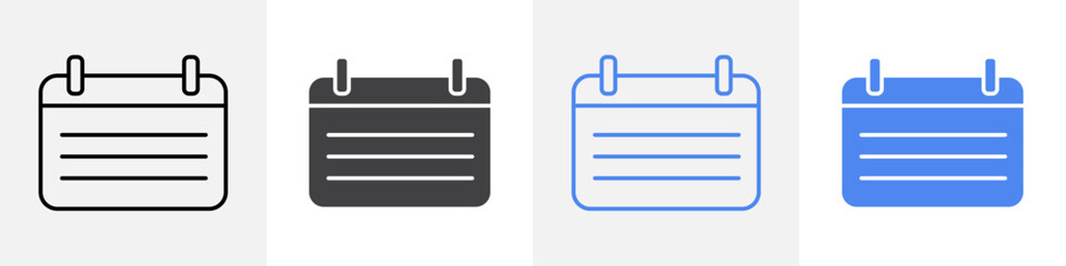 calendar icon vector set use for web