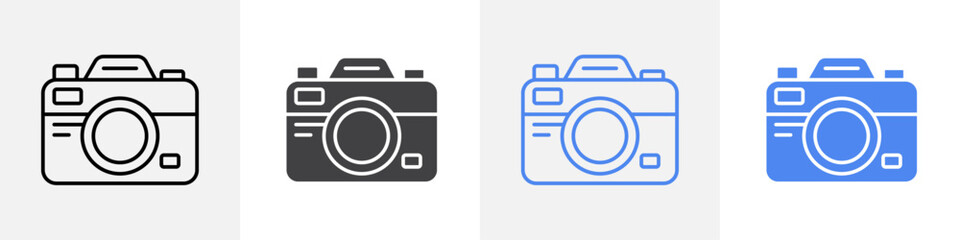 camera icon vector set use for web