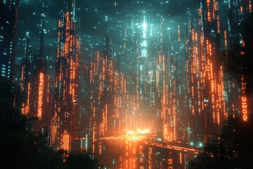 Fototapeta premium Futuristic Cityscape