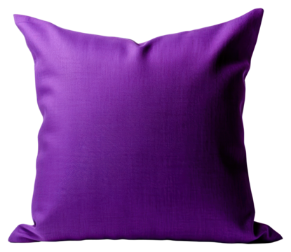 PNG Vibrant purple decorative pillow